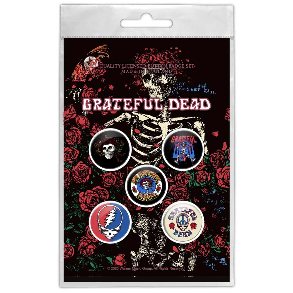 GRATEFUL DEAD - SKELETON & ROSE / 5個セット